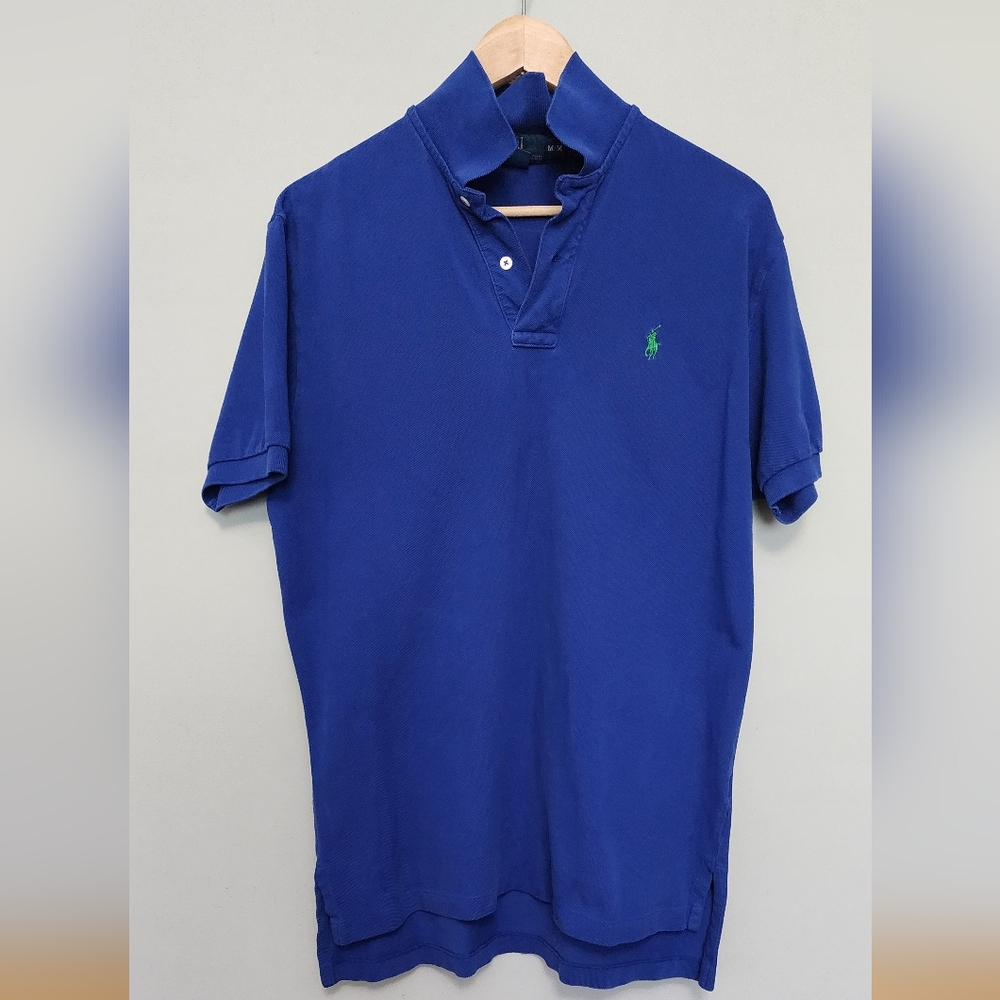 Ralph Lauten Men's Blue Polo Shirt Size Medium